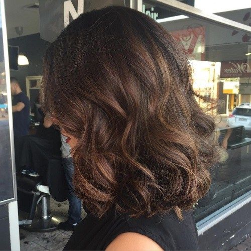 Temno Brown Hair With Subtle Highlights