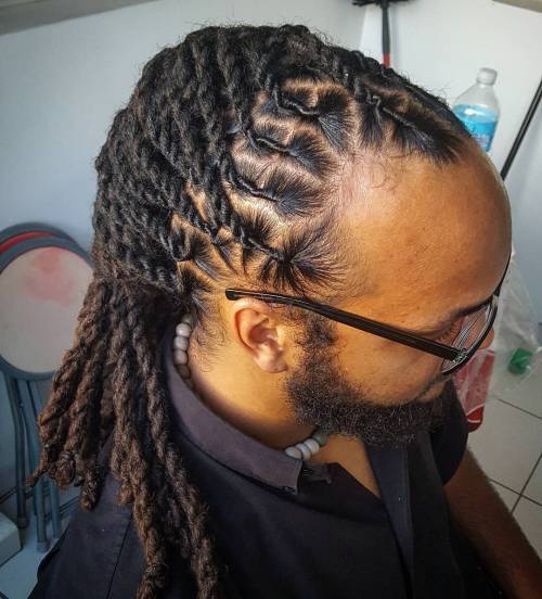мушкарци's African American Twisted Hairstyle