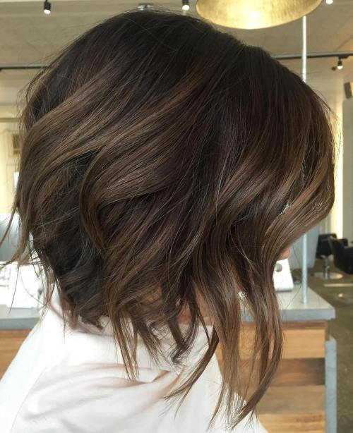 Brun Bob With Layered Ends