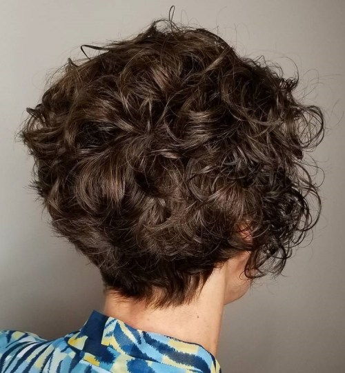 Messy Hairstyle For Short Curly Hair