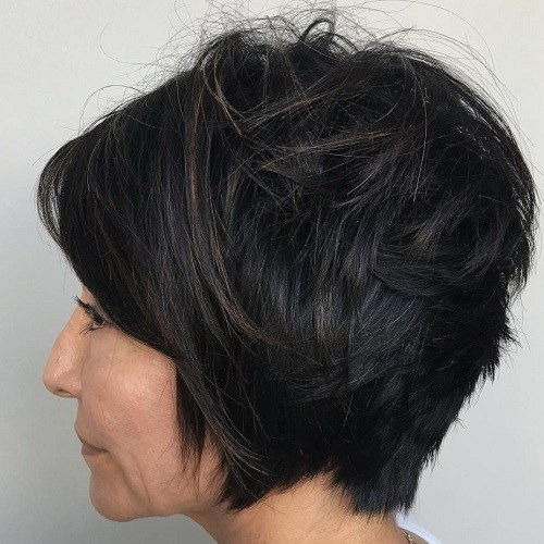 Kratek Layered Hairstyle For Women Over 40