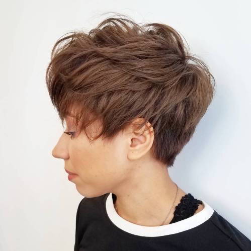 osrstené And Tapered Brown Pixie