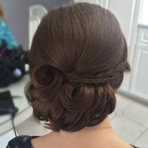 Låg Formal Updo For Thick Hair