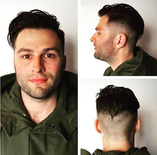 kort sides long top hairstyle for men
