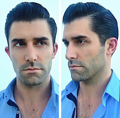 gel hairstyle for men