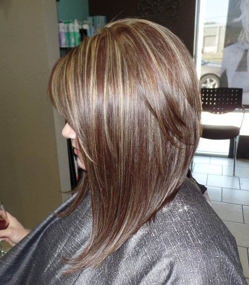 Lung Layered Bob With Highlights