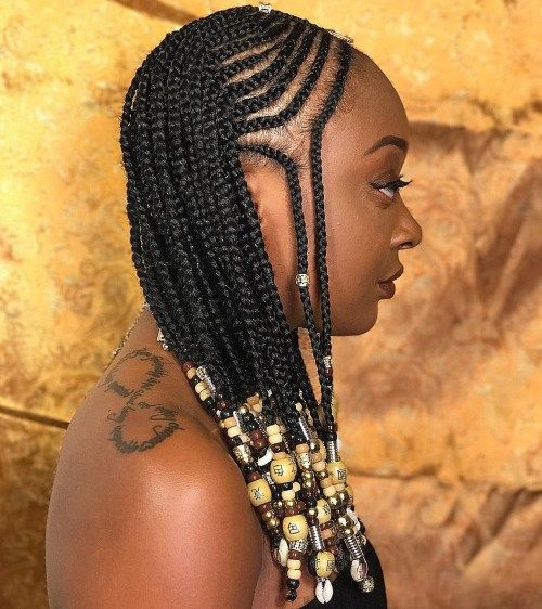 Креативно Braided Hairstyle For Black Women