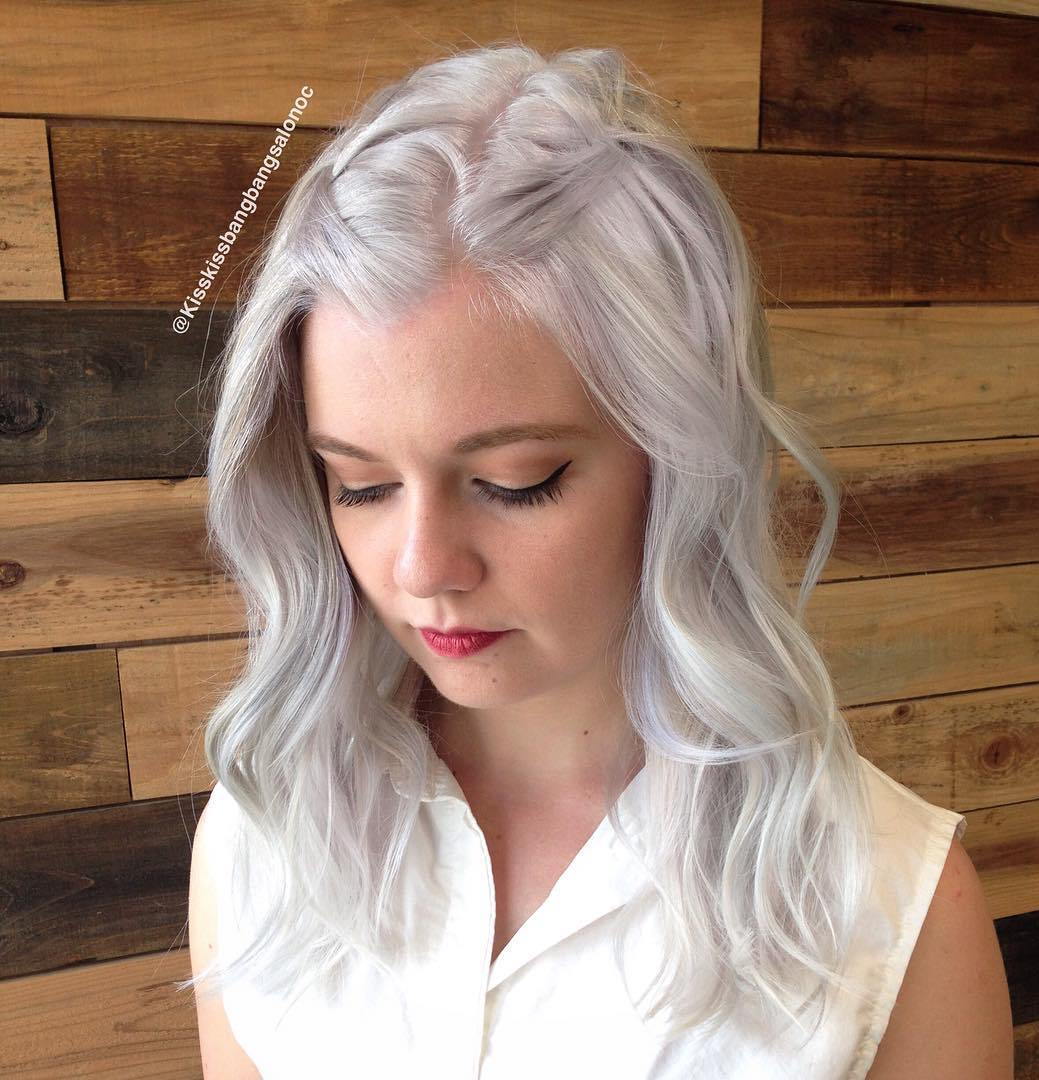 Srednje Silver Hairstyle For Thin Hair