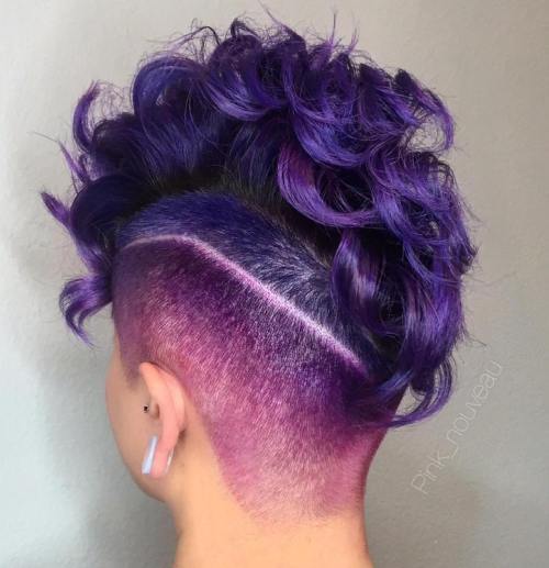 lockig purple undercut