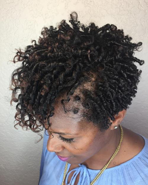 Naturlig Twist Out Hairstyle