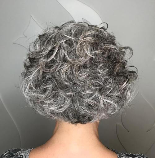 Lockig Rounded Black And Silver Bob
