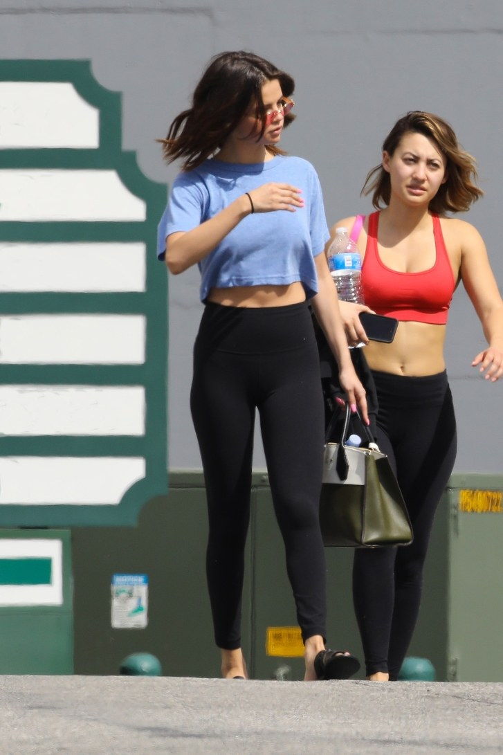 EXCLUSIVE Selena Gomez steps out for pilates with her girls
