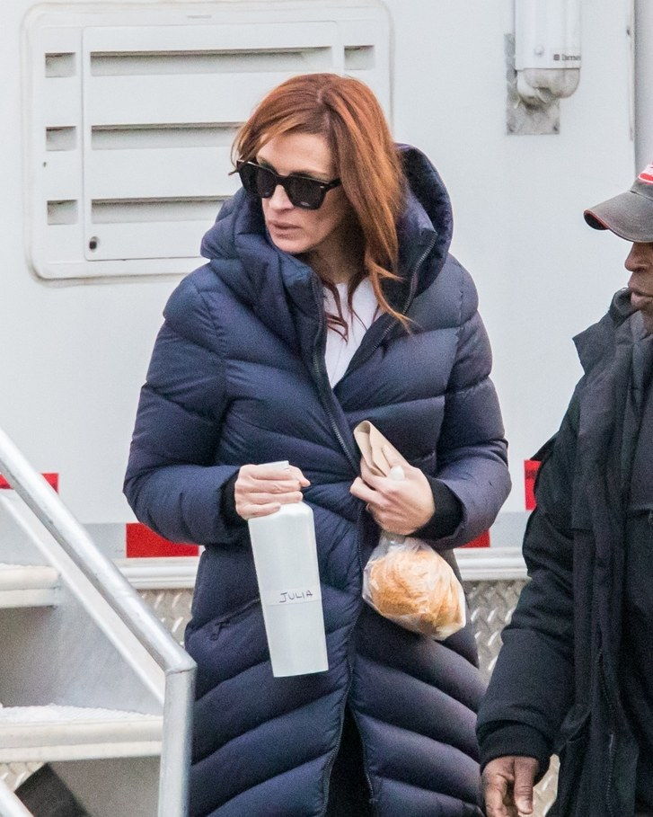 Julia Roberts is spotted on set of 