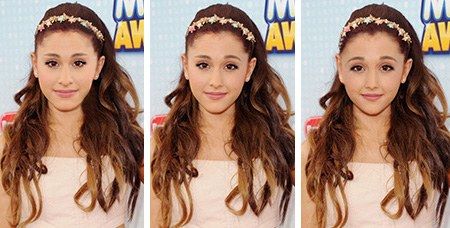 Ariana Grande good side faces