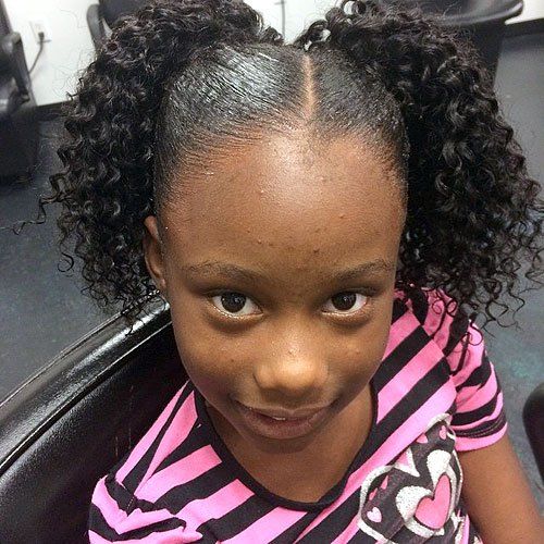 kučeravý pigtails for black girls
