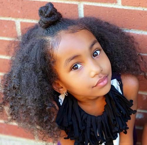 africký American Natural Hairstyle For Kids