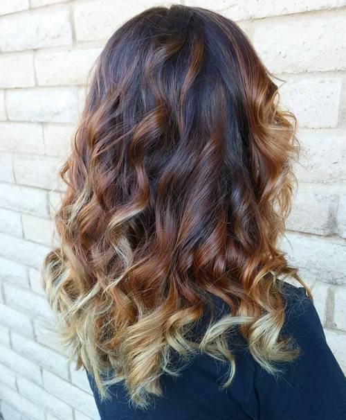 3 боје ombre for brunettes