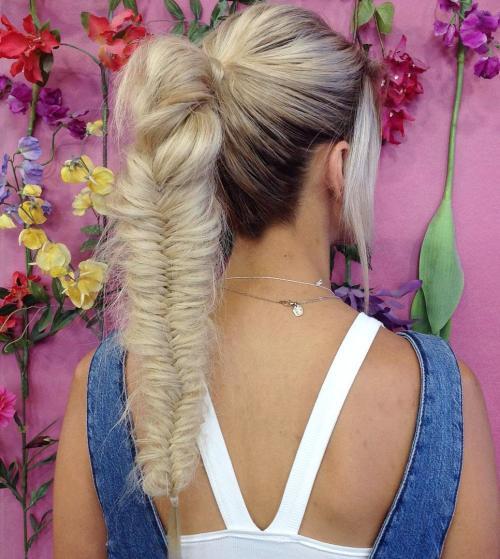 Lung Fishtailed Ponytail