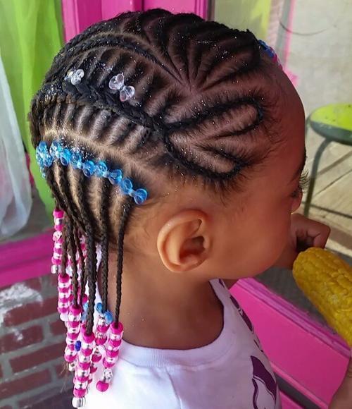 fint braided hairstyle for little black girls