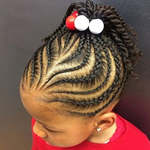 Kreativ Cornrows With Twisted Ponytail