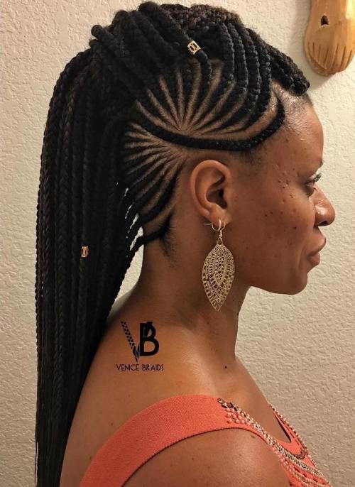 Mohawk Braid With Beads