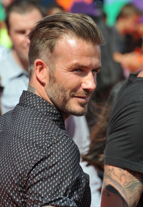 David Beckham tapered haircut