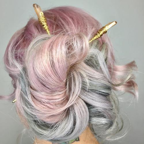 Updo With Chinese Sticks