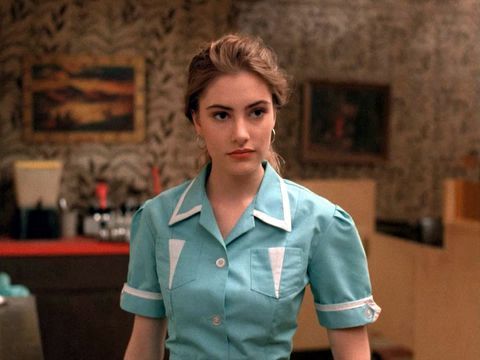 M & # x00E4; dchen Amick as Shelly in the original Twin Peaks