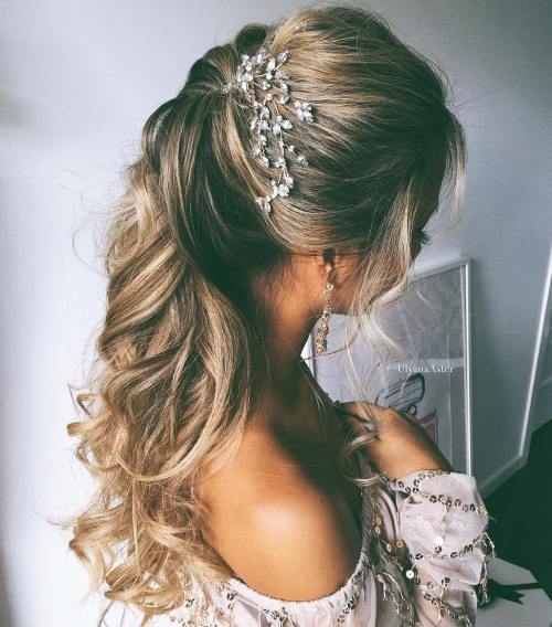 prostý Wedding Hairstyle For Long Hair