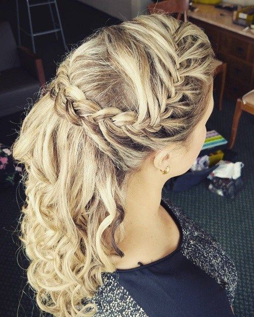 pol up braided hairstyle