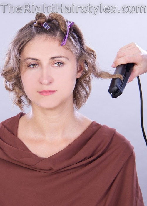Cum to curl hair with a flat iron