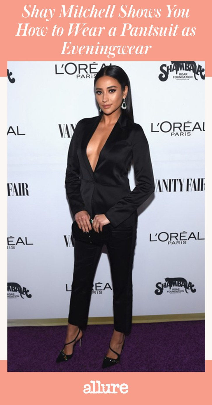 Shay Mitchell Shows You How to Wear a Pantsuit as Eveningwear