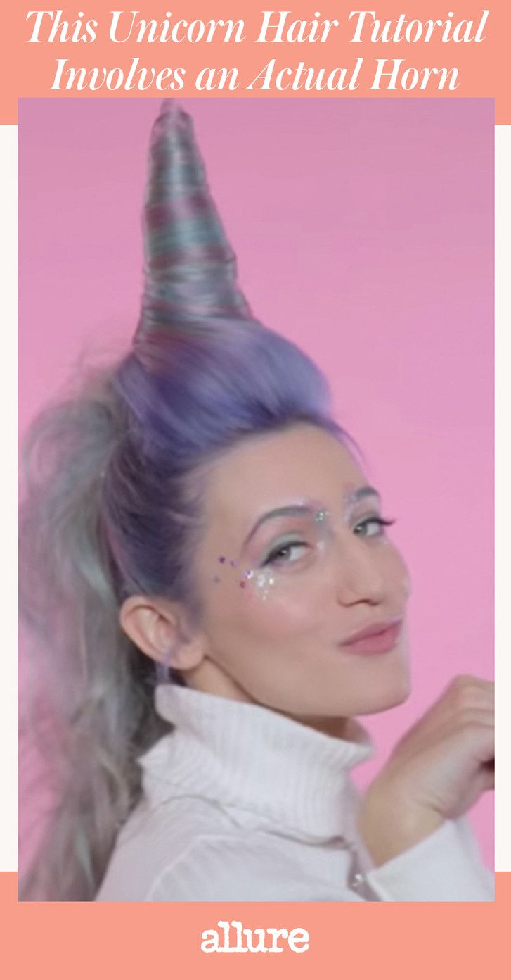 To Unicorn Hair Tutorial Involves an Actual Horn