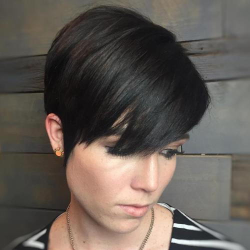 Clasic Pixie Haircut With Bangs