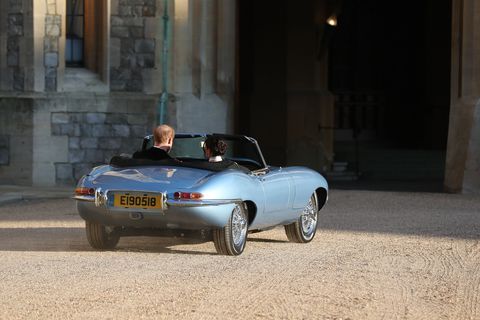 princ Harry and Meghan Markle's electric car