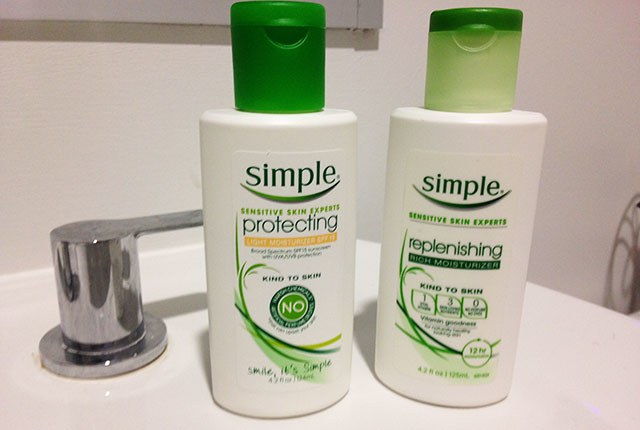 simplu sensitive skin experts moisturizers