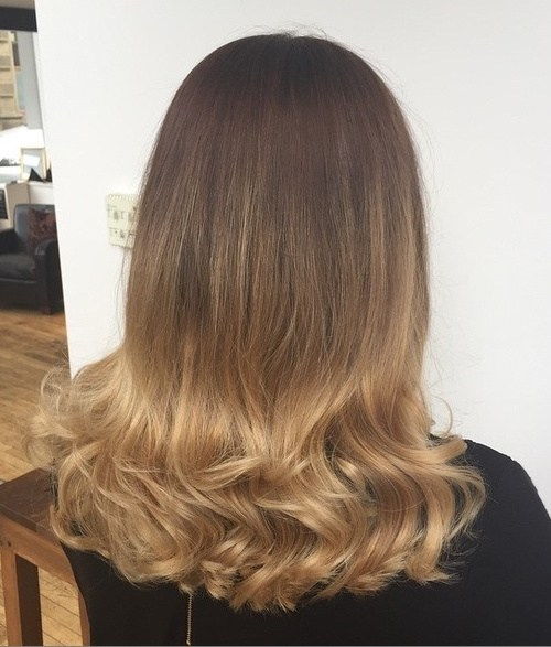 tmavý blonde ombre for brown hair