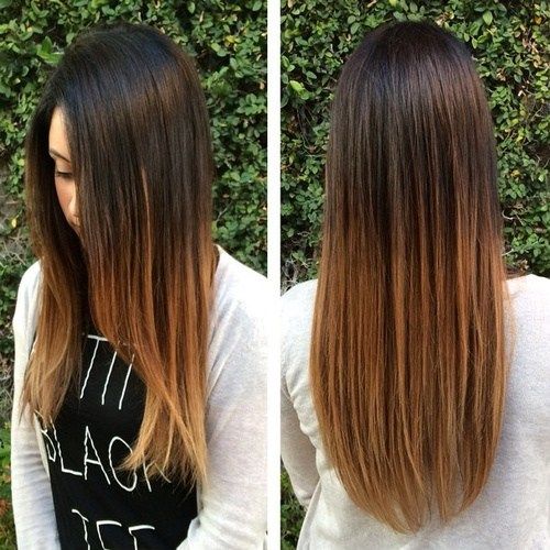 naravnost brown ombre hair