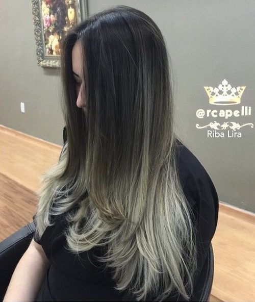 црн to blonde ombre