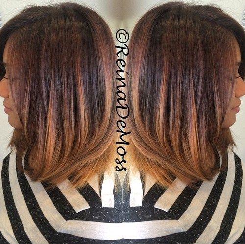 dlho bob with ombre highlights