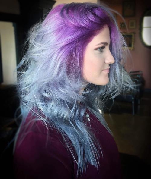 Пастел Blue Hair With Lavender Roots