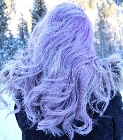 ljus pastel purple hair