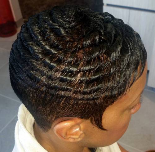 ženske's waves hairstyle