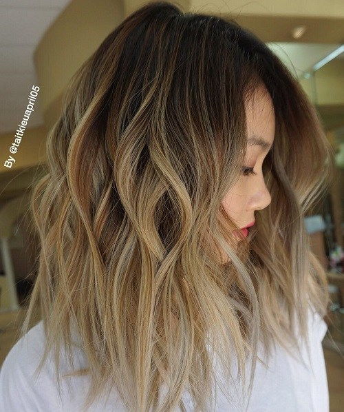 Lurvig Ombre Lob Hairstyle