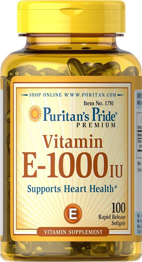 puritanii Pride Vitamin E