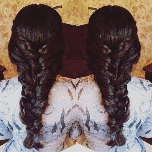 буцмаст braid formal hairstyle for long thick hair